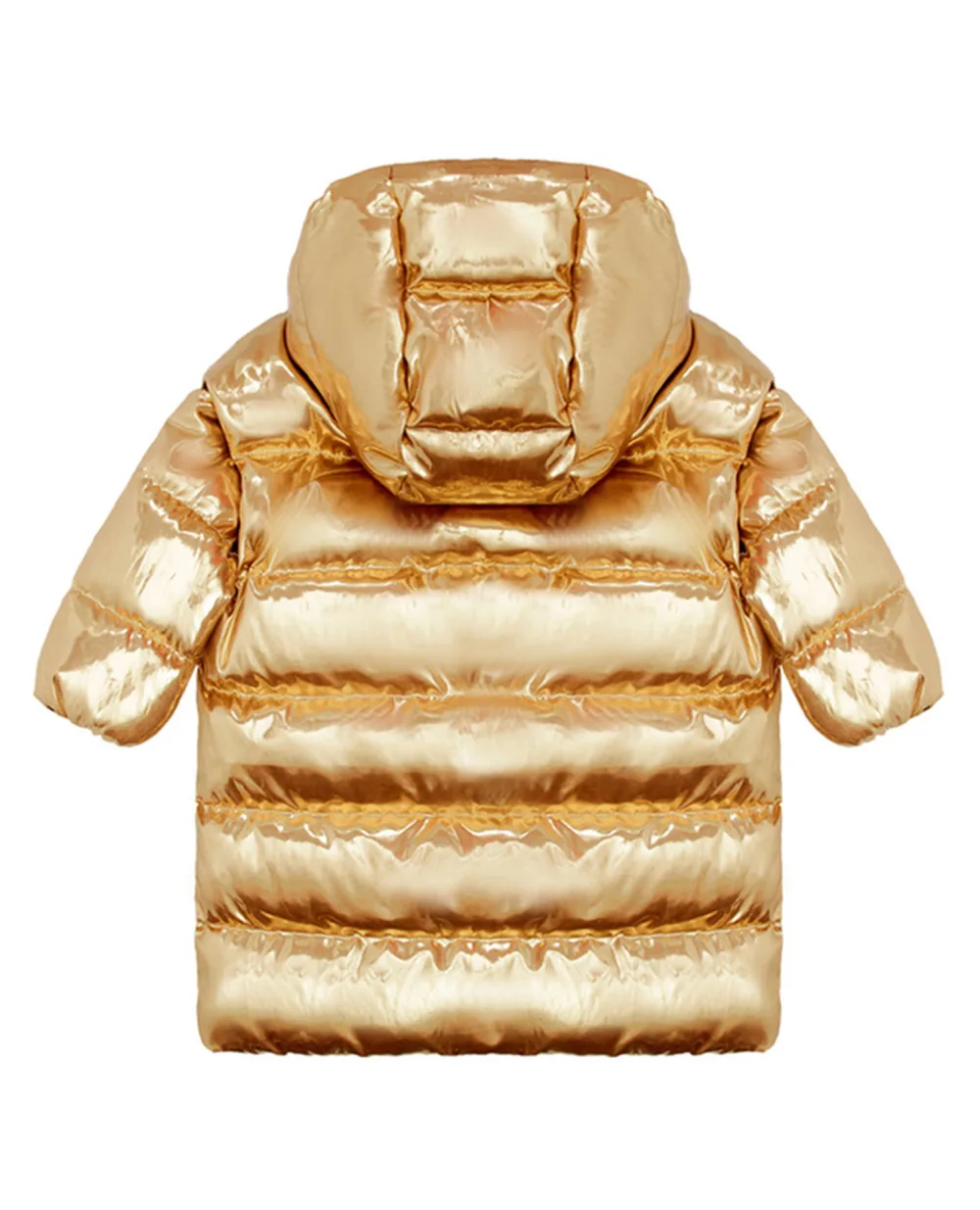 Пуховик Dolce&Gabbana Kids L4JB3Q-FUSFX-B, золотой цвет • Купить в интернет-магазине Kameron