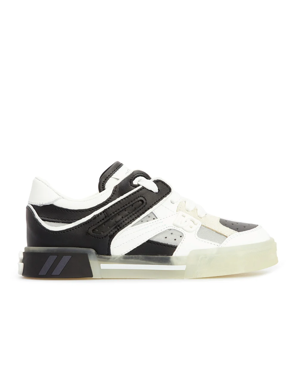 Детские кожаные сникеры Dolce&Gabbana Kids DA5042-AQ711-M, разноцветный цвет • Купить в интернет-магазине Kameron