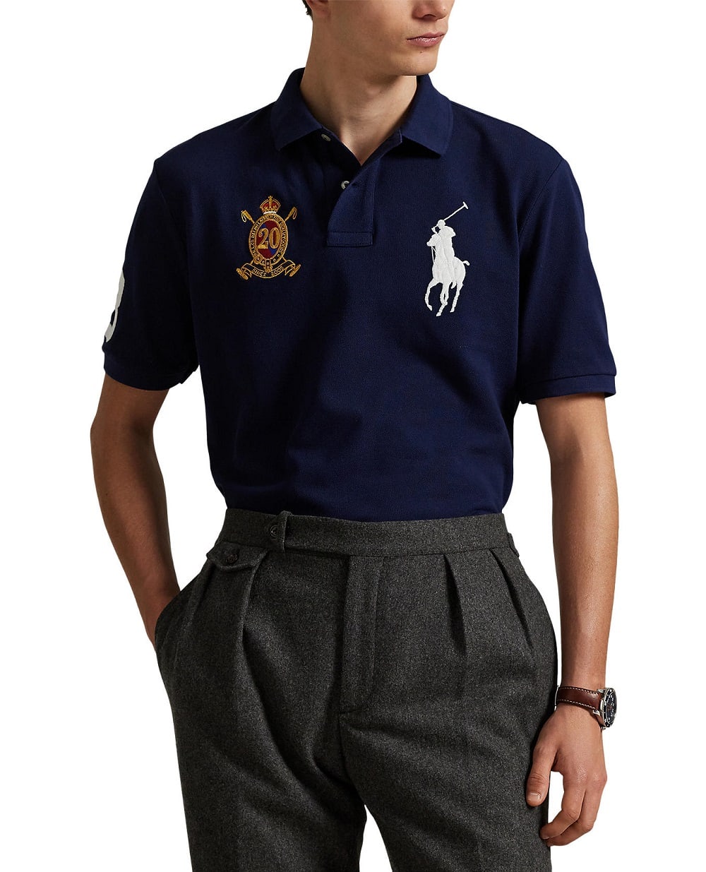 Поло Polo Ralph Lauren 710P00089002, синий цвет • Купить в интернет-магазине Kameron