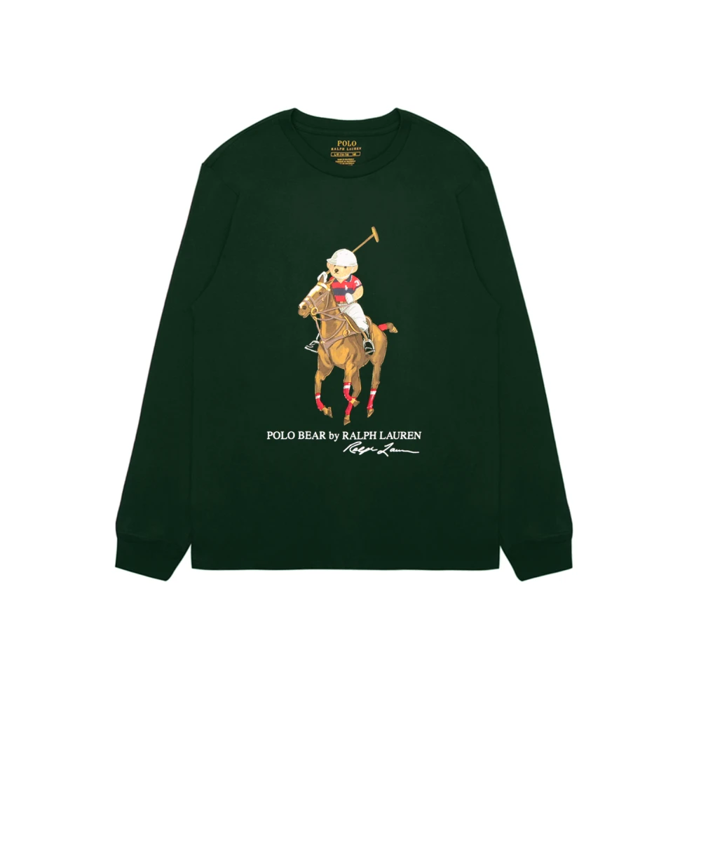 Детский лонгслив Polo Ralph Lauren Kids 323852014004, зеленый цвет • Купить в интернет-магазине Kameron