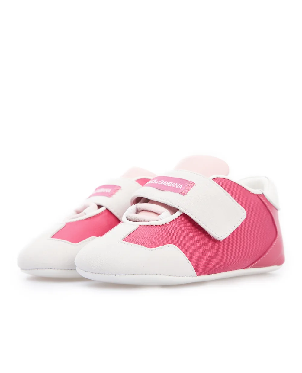Детские пинетки Dolce&Gabbana Kids DK0133-AO994, белый цвет • Купить в интернет-магазине Kameron