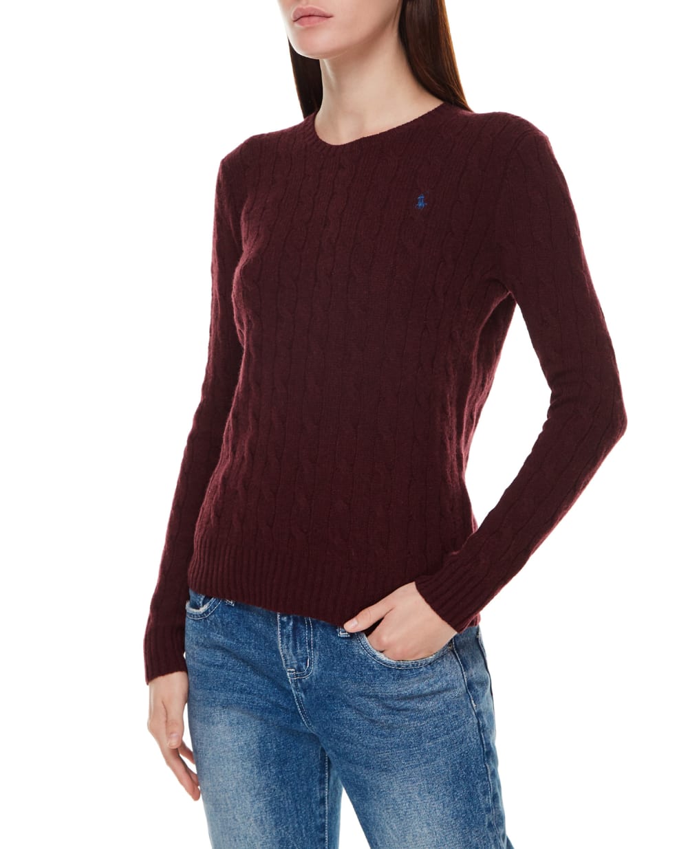 Шерстяной джемпер Polo Ralph Lauren 211525764082, бордовый цвет • Купить в интернет-магазине Kameron