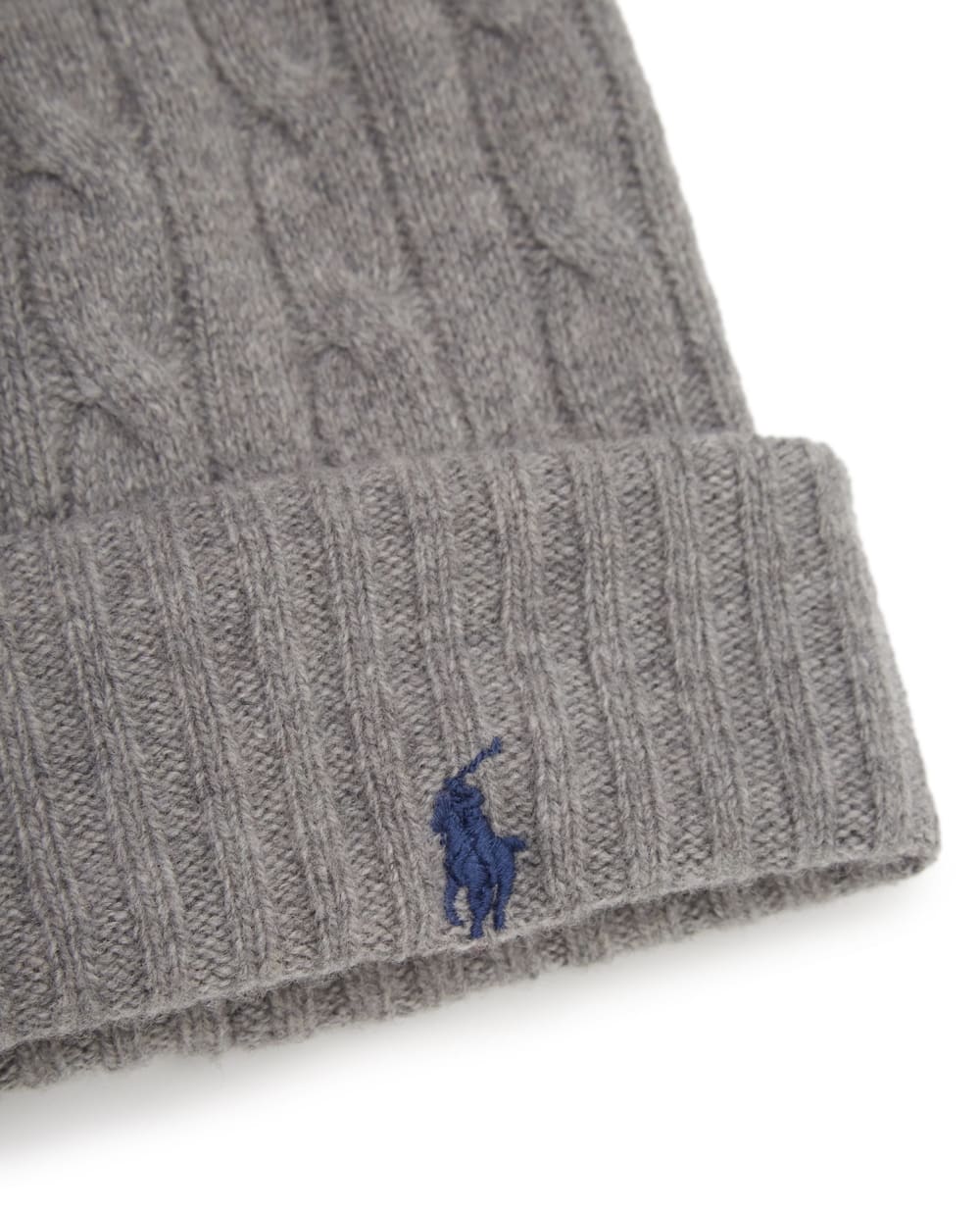 Шерстяная шапка Polo Ralph Lauren 455779039002, серый цвет • Купить в интернет-магазине Kameron