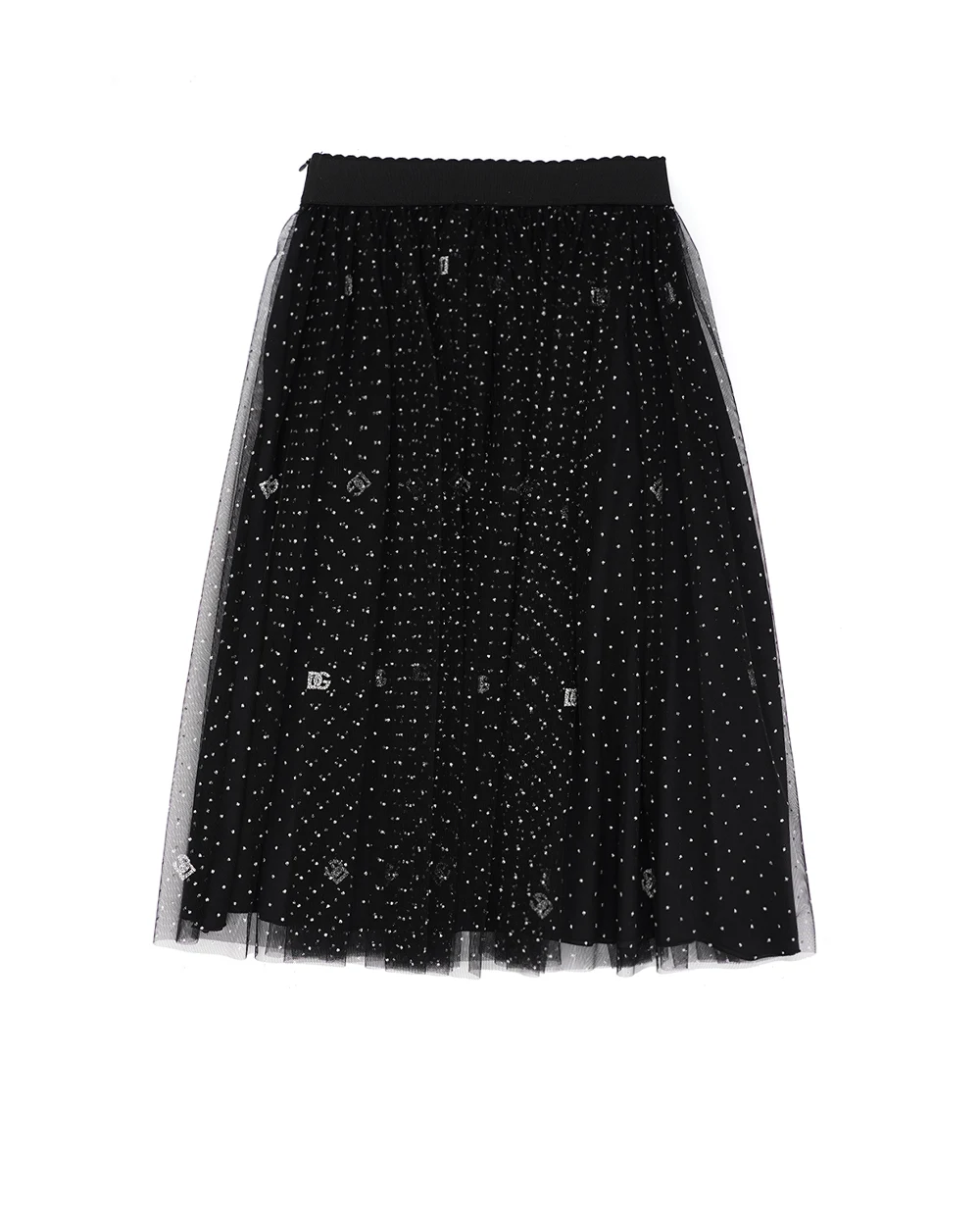 Дитяча спідниця Dolce&Gabbana Kids L55I00-ISMIQ-S, чорний колір • Купити в інтернет-магазині Kameron