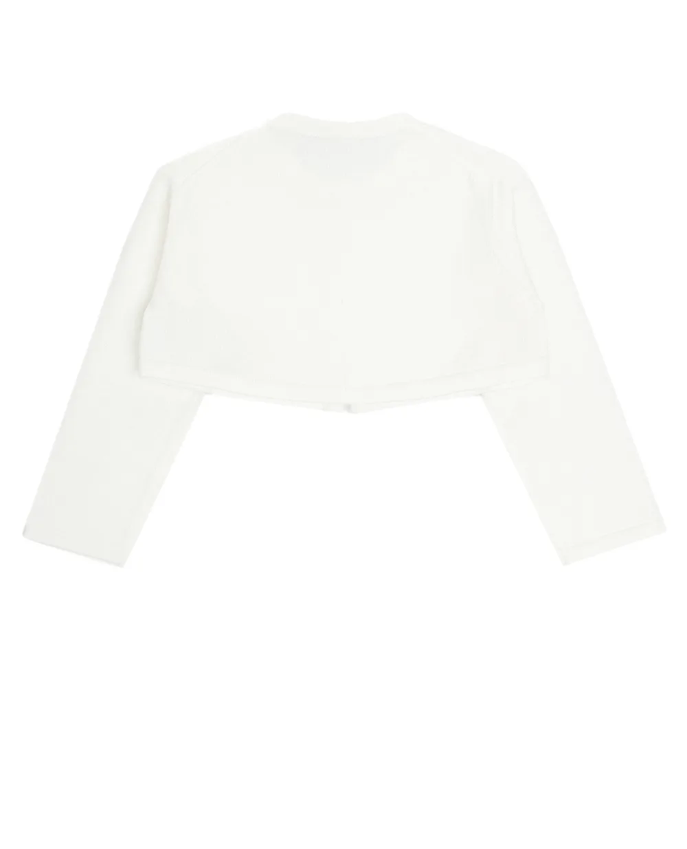 Детское шерстяное болеро Dolce&Gabbana Kids L2KW75-JAVTB, белый цвет • Купить в интернет-магазине Kameron