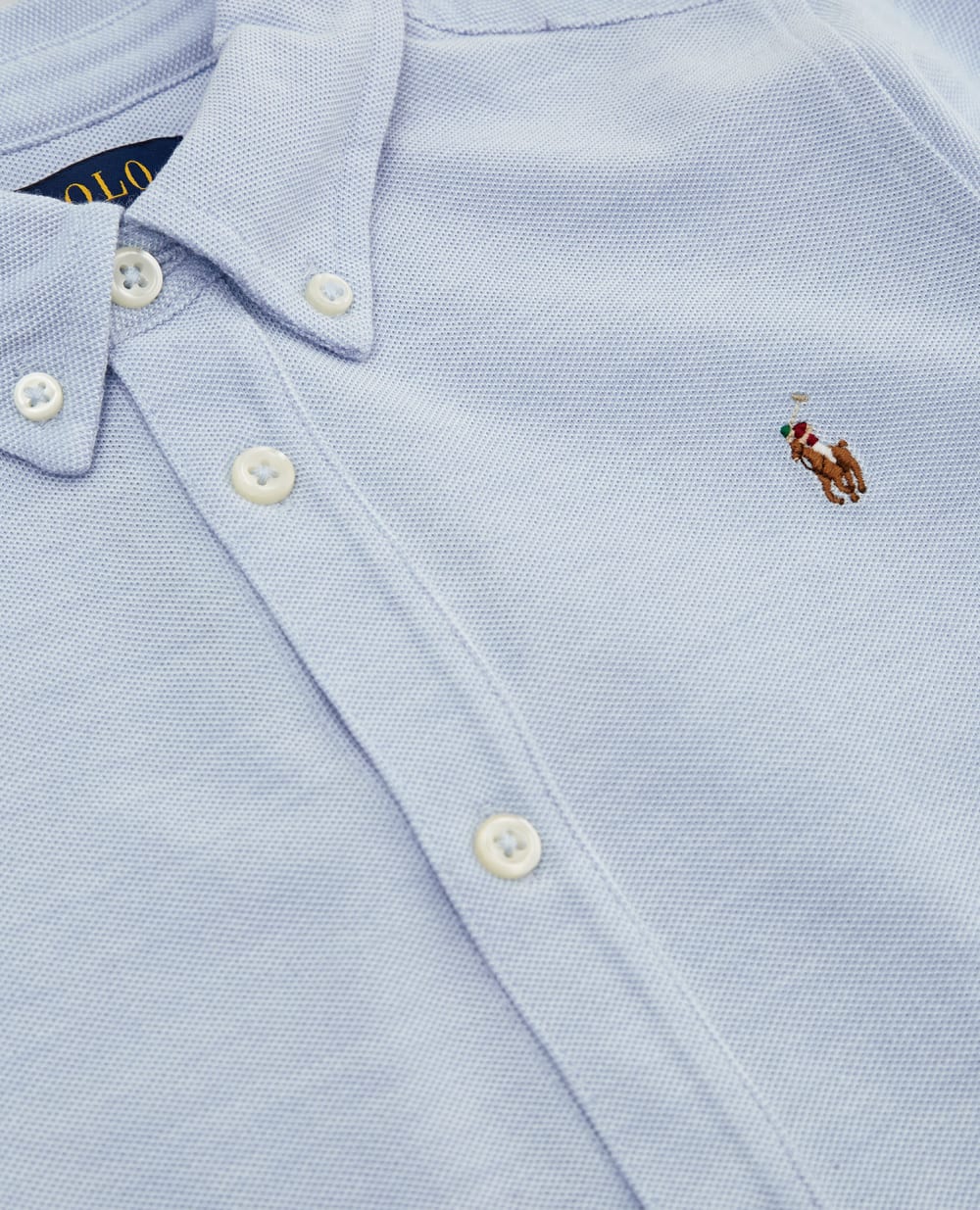 Детская рубашка Polo Ralph Lauren Kids 323887916003, голубой цвет • Купить в интернет-магазине Kameron