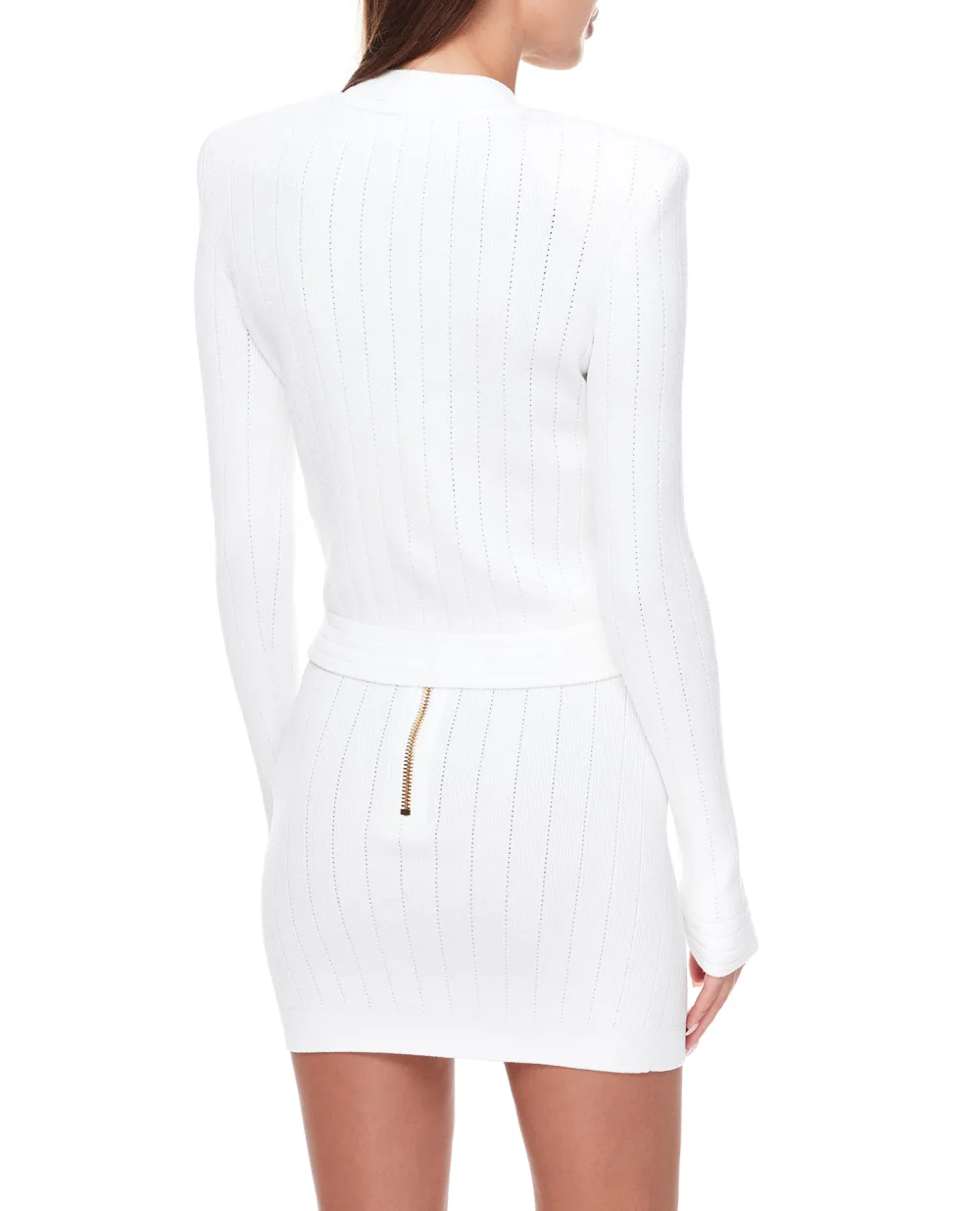 Кардиган Balmain BF1KL014KB07, белый цвет • Купить в интернет-магазине Kameron