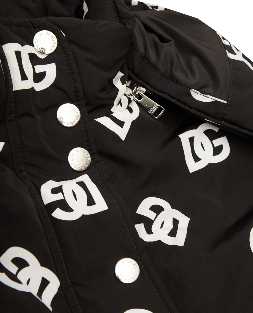 Детская куртка Dolce&Gabbana Kids L5JBM7-G7F9S-B, черный цвет • Купить в интернет-магазине Kameron