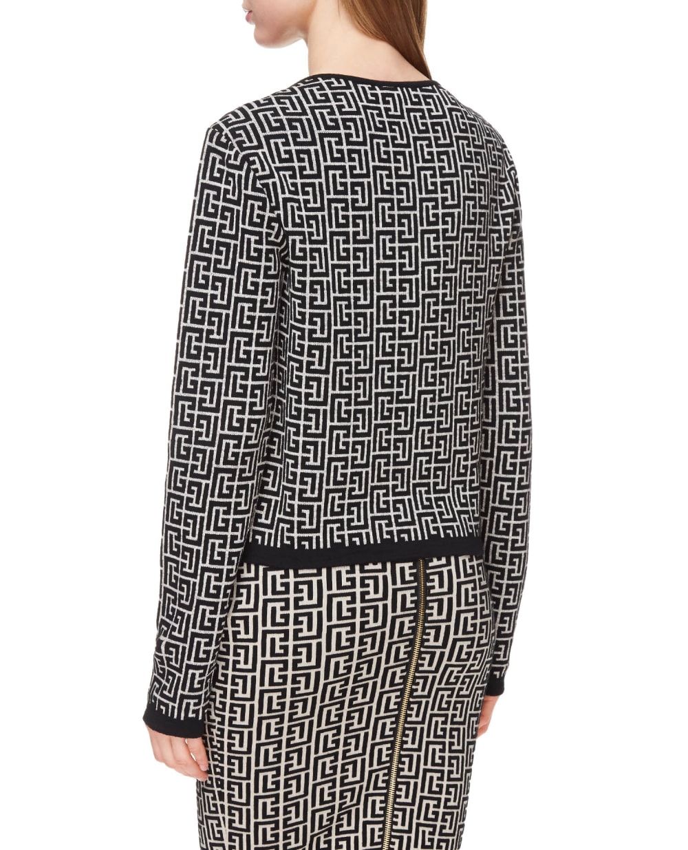 Шерстяной джемпер Balmain VF0KD010K256, черный цвет • Купить в интернет-магазине Kameron