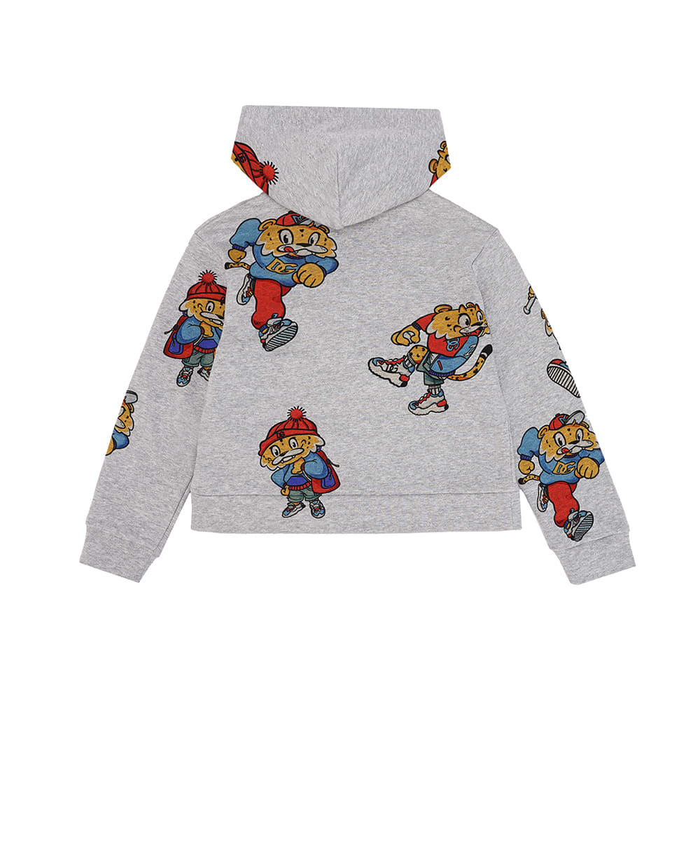 Детское худи Dolce&Gabbana Kids L4JWHQ-G7JT1-S, серый цвет • Купить в интернет-магазине Kameron