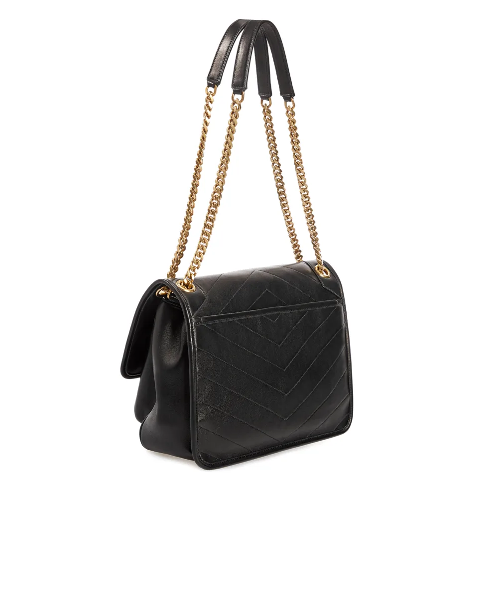 Кожаная сумка Niki Medium Saint Laurent 633158-1EL07, черный цвет • Купить в интернет-магазине Kameron