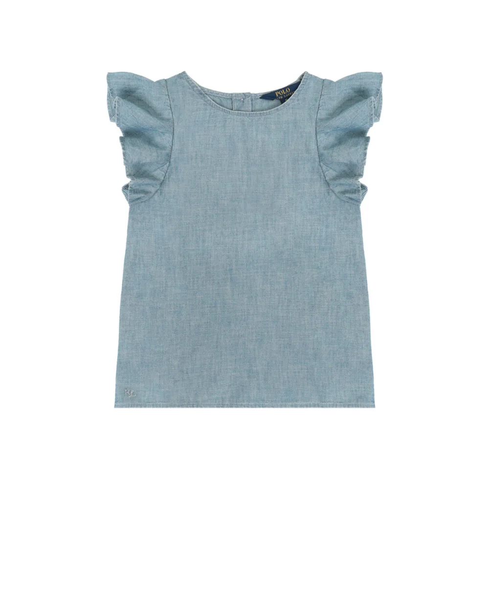Детский топ Polo Ralph Lauren Kids 313711852001, голубой цвет • Купить в интернет-магазине Kameron