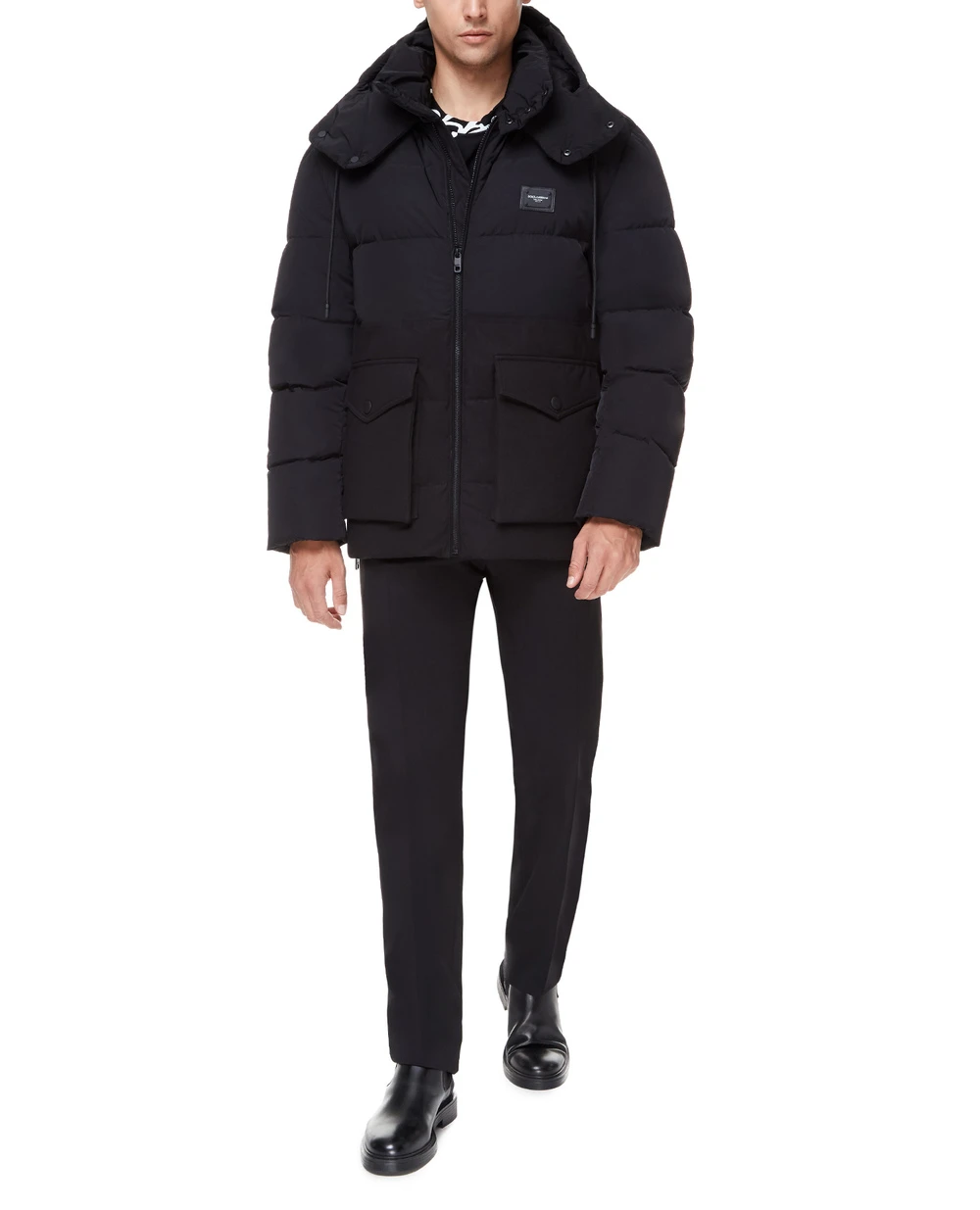 Пуховик Dolce&Gabbana G9VD8T-FUM8T, чорний колір • Купити в інтернет-магазині Kameron