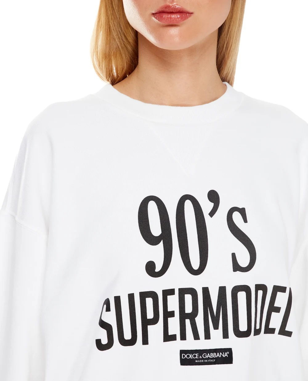 Свитшот Dolce&Gabbana F9L05T-FU7DU, белый цвет • Купить в интернет-магазине Kameron