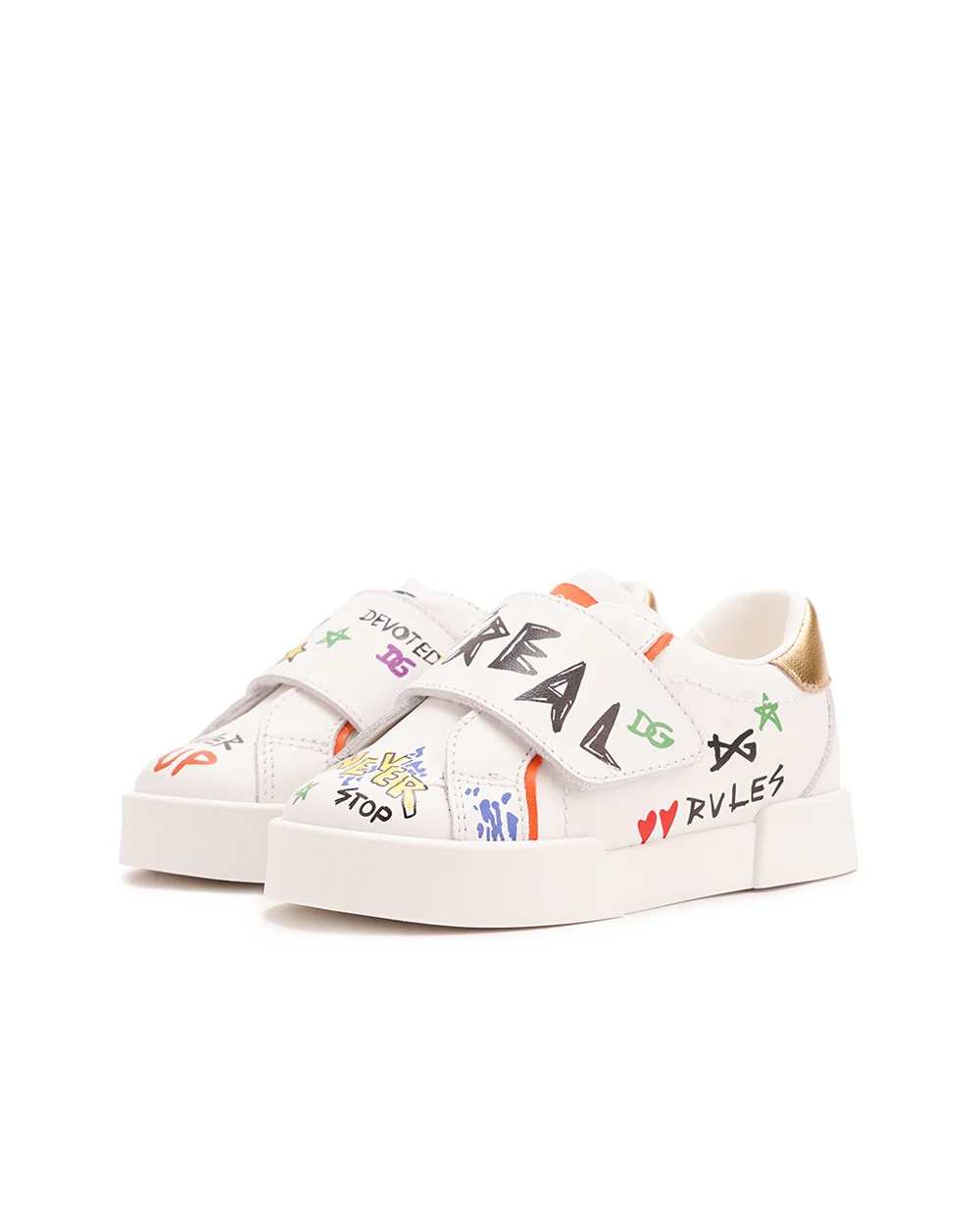 Детские кроссовки Dolce&Gabbana Kids DN0143-AX708, белый цвет • Купить в интернет-магазине Kameron