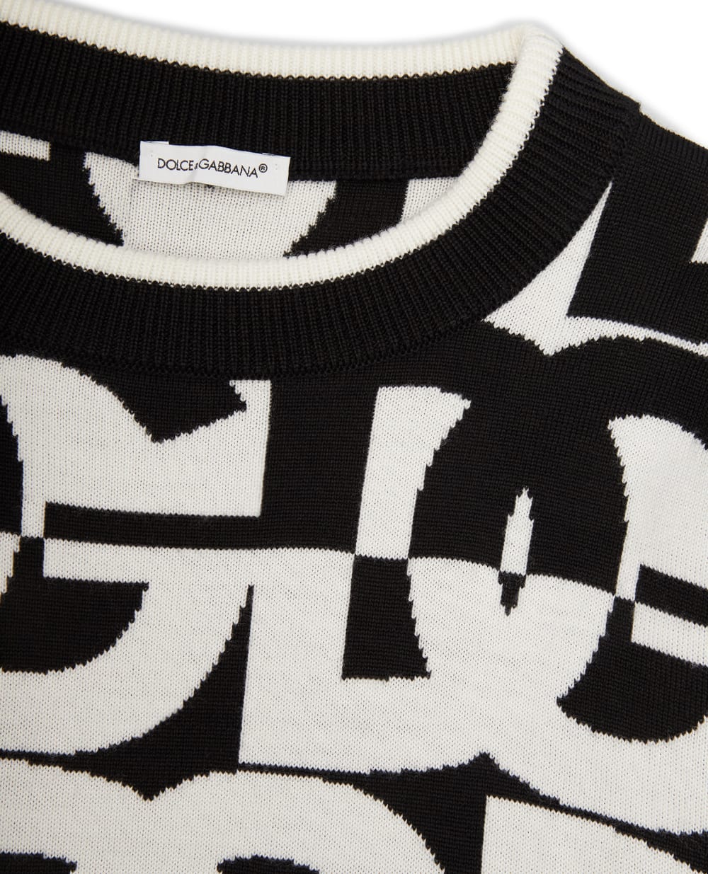 Детский шерстяной джемпер Dolce&Gabbana Kids L4KWC5-JBVT5-B, черный цвет • Купить в интернет-магазине Kameron