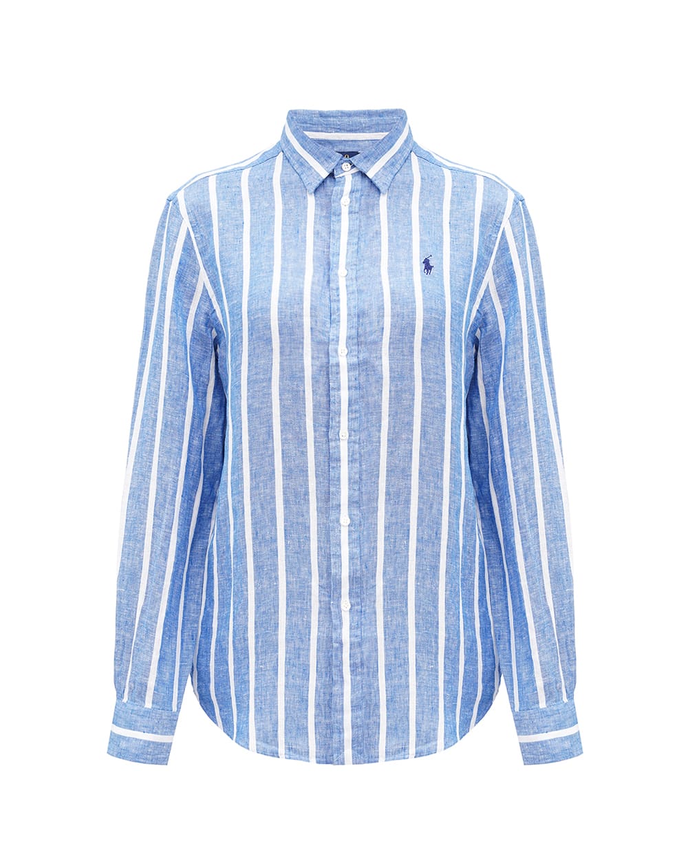 Льняная рубашка Polo Ralph Lauren 211910644007, синий цвет • Купить в интернет-магазине Kameron