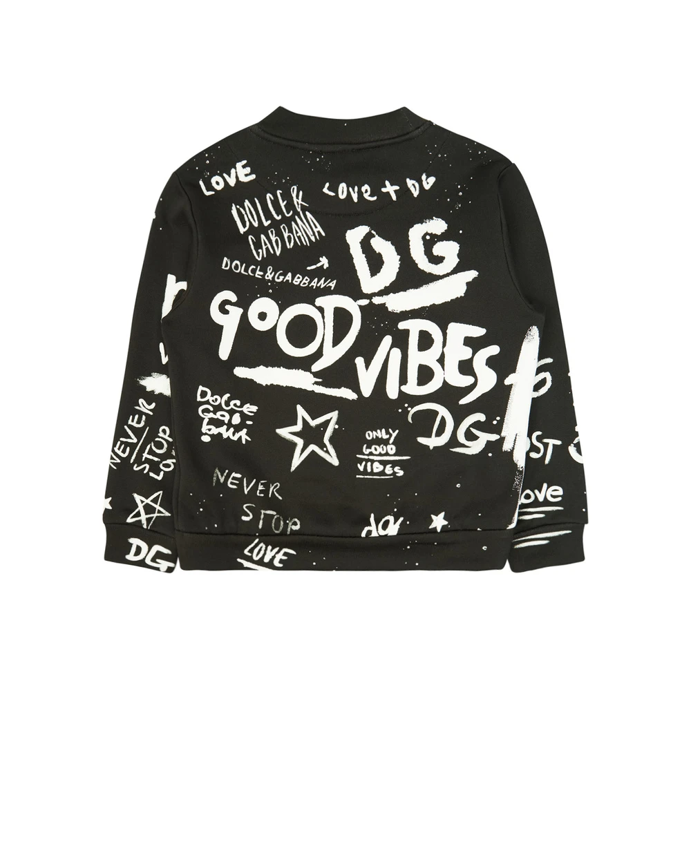 Свитшот Dolce&Gabbana Kids L4JW0K-G7BJQ-B, черный цвет • Купить в интернет-магазине Kameron