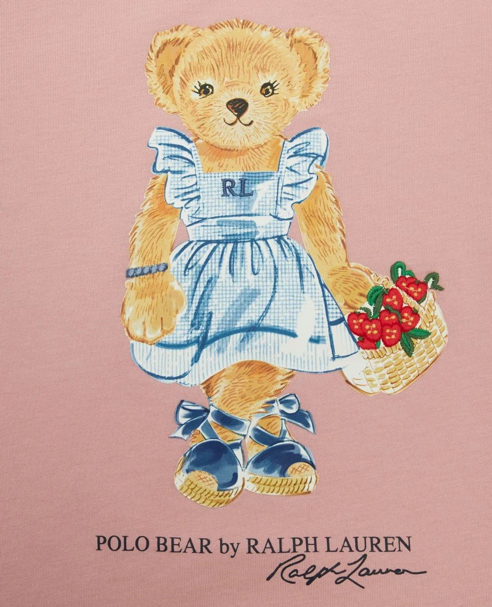 Детская футболка Polo Bear Polo Ralph Lauren Kids 312903888002, розовый цвет • Купить в интернет-магазине Kameron