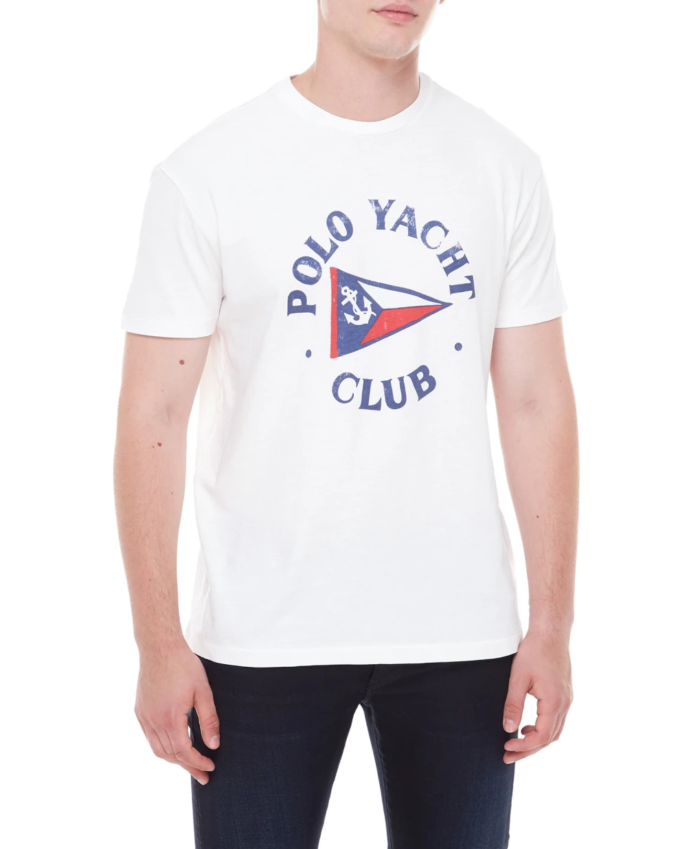 Футболка Polo Ralph Lauren 710909604001, белый цвет • Купить в интернет-магазине Kameron