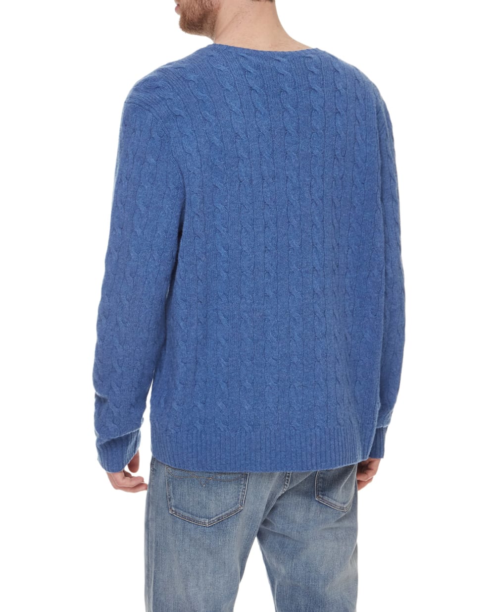 Шерстяной свитер Polo Ralph Lauren 719546009, голубой цвет • Купить в интернет-магазине Kameron