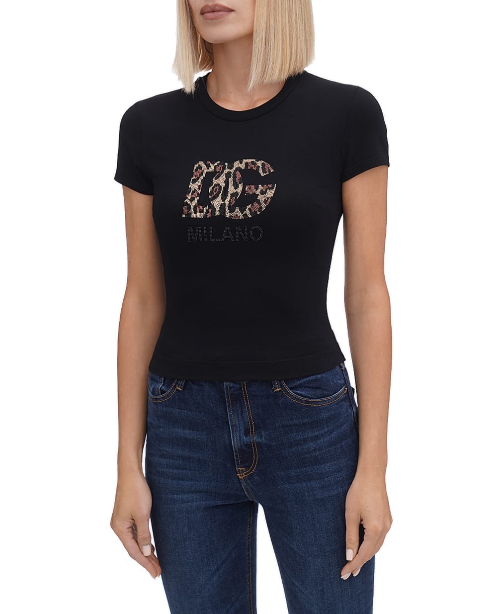 Футболка Dolce&Gabbana F8U48Z-GDBZW, черный цвет • Купить в интернет-магазине Kameron