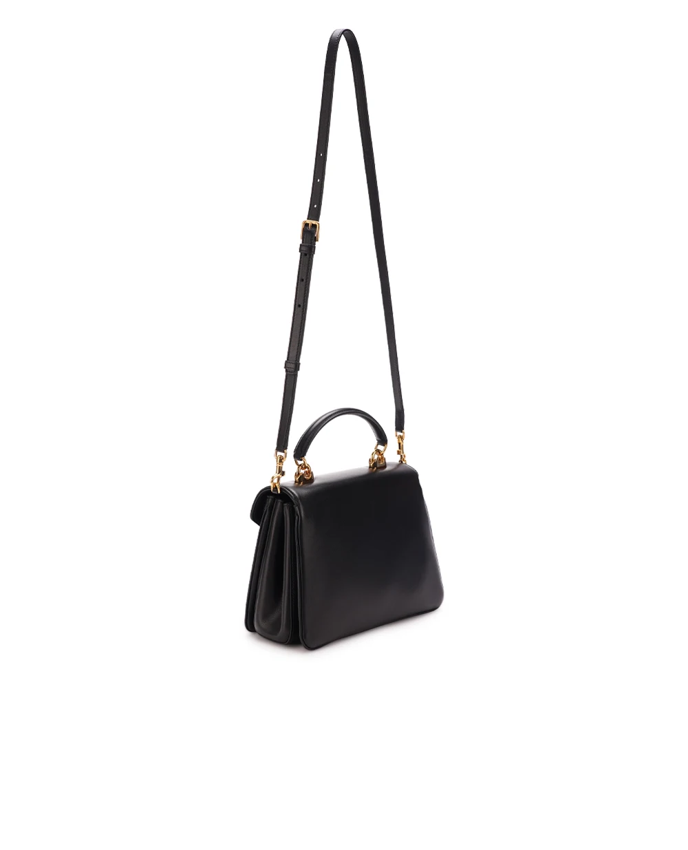 Кожаная сумка Devotion Soft Dolce&Gabbana BB7476-AF984, черный цвет • Купить в интернет-магазине Kameron