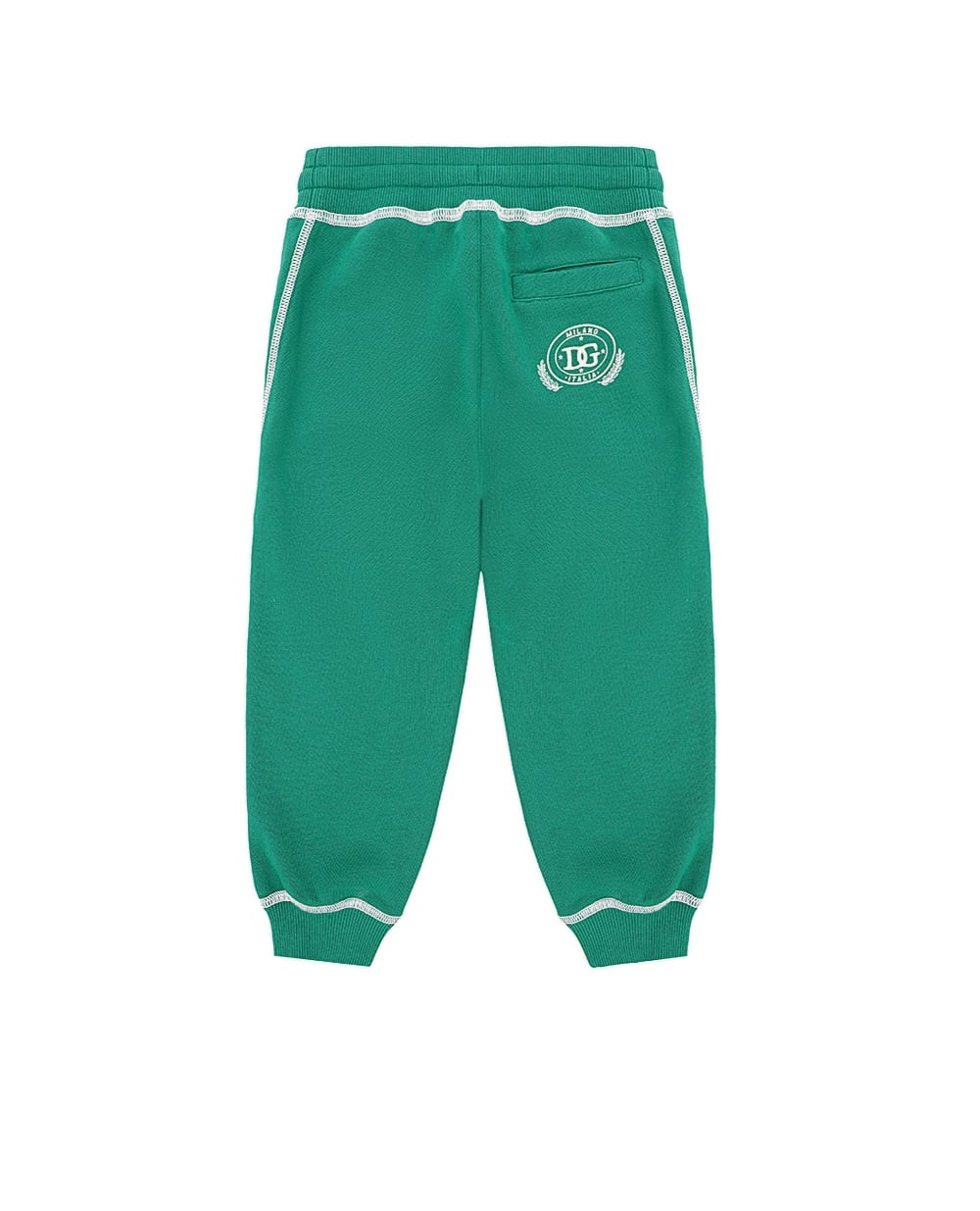 Детские спортивные брюки (костюм) Dolce&Gabbana Kids L4JPJN-G7NVV-B, зеленый цвет • Купить в интернет-магазине Kameron