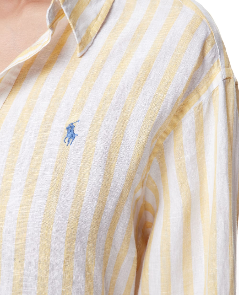 Льняная рубашка Polo Ralph Lauren 211838922007, желтый цвет • Купить в интернет-магазине Kameron