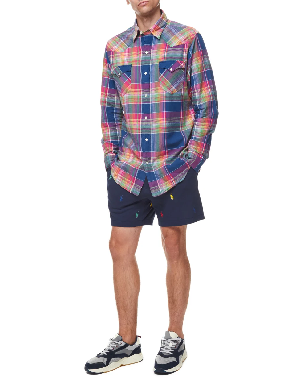 Рубашка Polo Ralph Lauren 710835520002, разноцветный цвет • Купить в интернет-магазине Kameron
