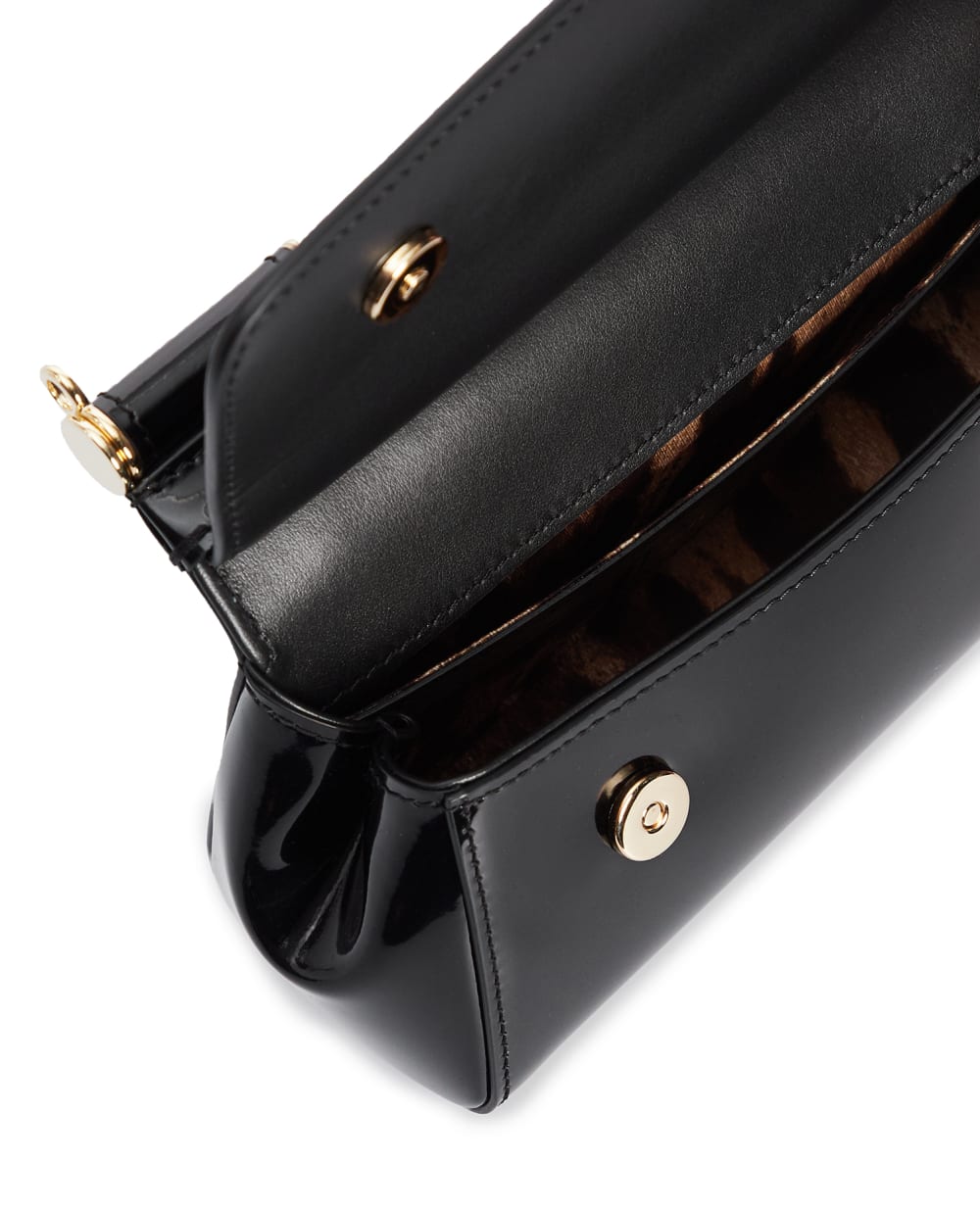Кожаная сумка Sicily Dolce&Gabbana BB7116-A1037, черный цвет • Купить в интернет-магазине Kameron
