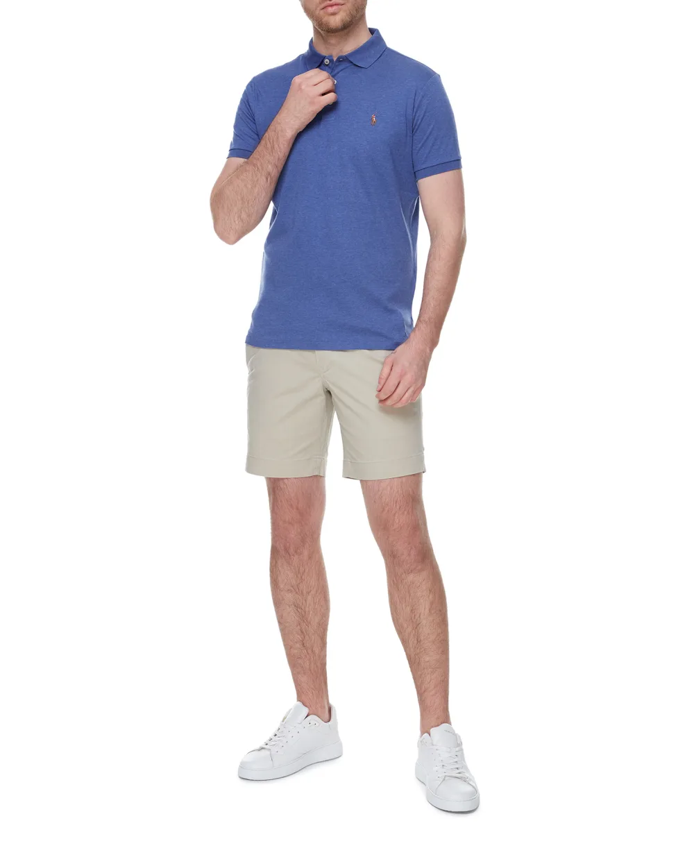 Поло Interlock Polo Ralph Lauren 710713130008, синий цвет • Купить в интернет-магазине Kameron