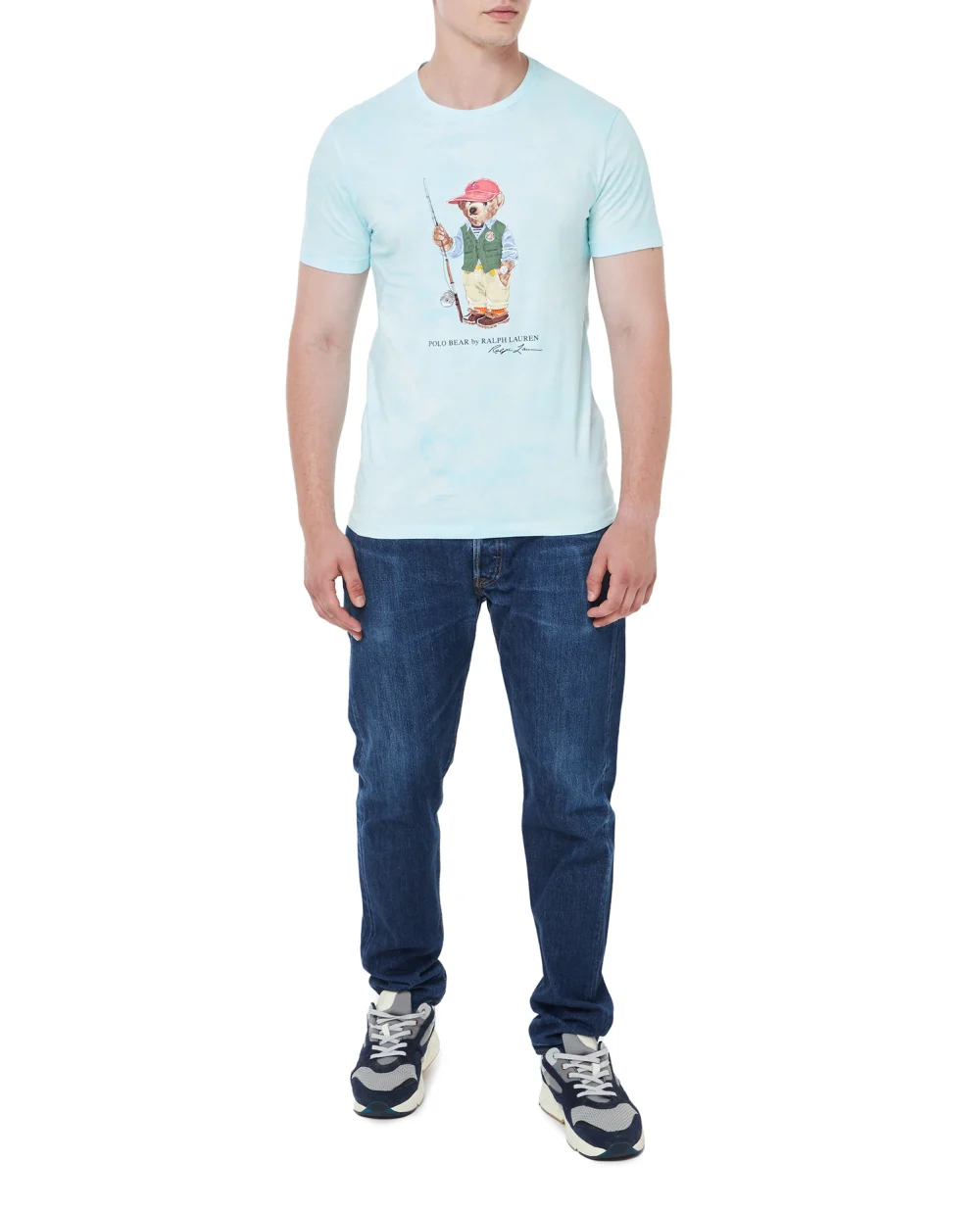 Футболка Polo Bear Polo Ralph Lauren 710900826001, голубой цвет • Купить в интернет-магазине Kameron