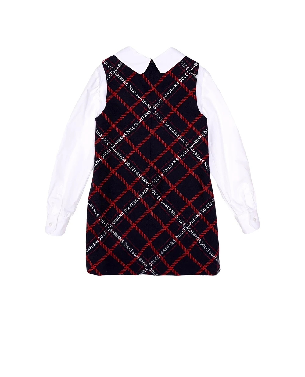 Детское хлопковое платье Dolce&Gabbana Kids L53DL8-G7JI6-S, разноцветный цвет • Купить в интернет-магазине Kameron