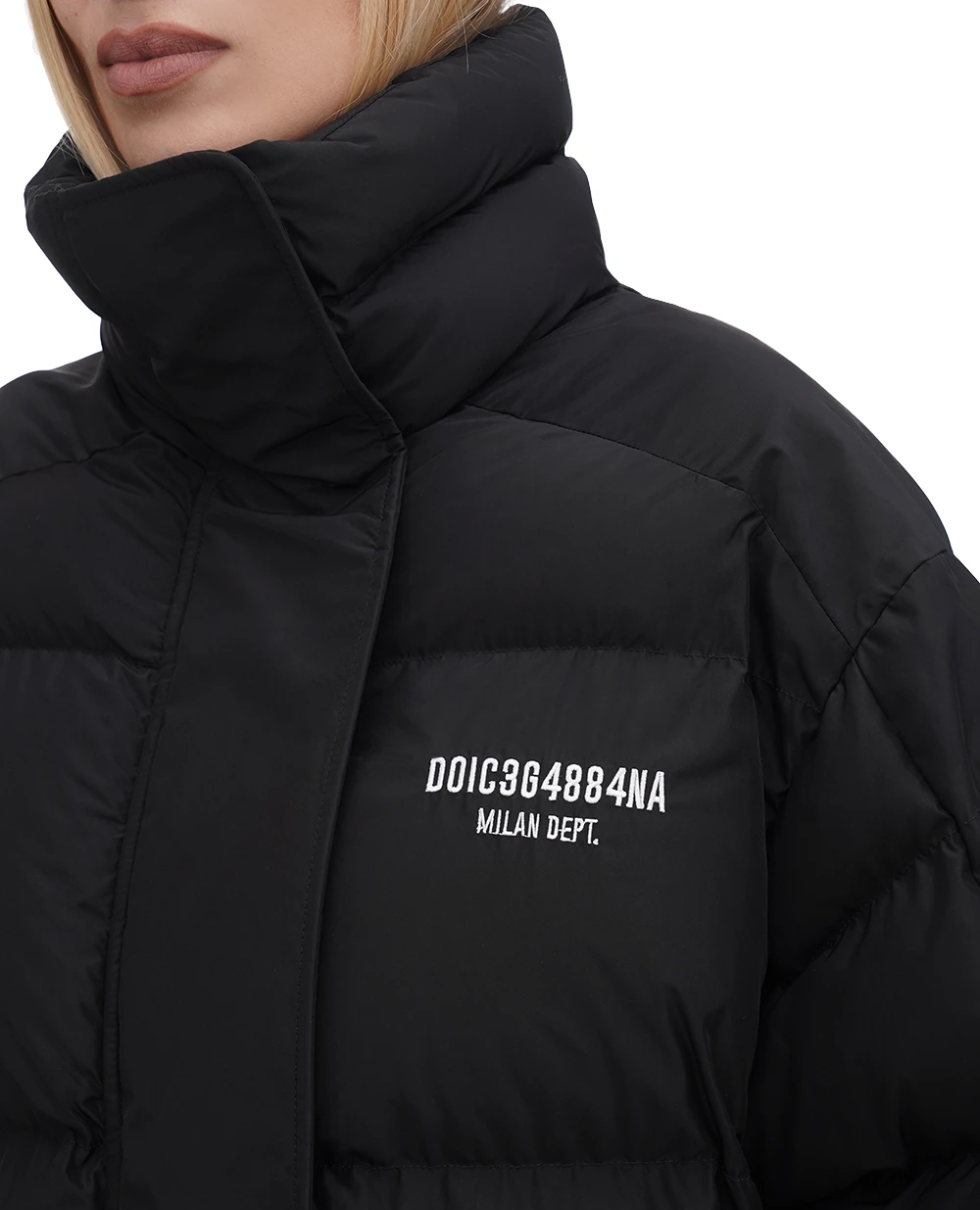 Пуховик DGVIB3 Dolce&Gabbana F9R72Z-GH095, чорний колір • Купити в інтернет-магазині Kameron