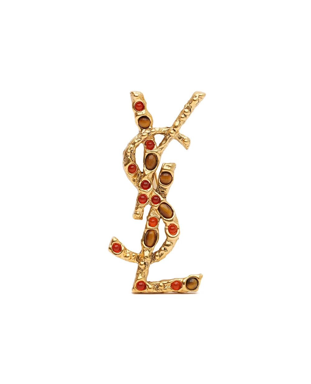 Брошь Cassandre с драгоценными камнями Saint Laurent 833952-YOTPS, золотой цвет • Купить в интернет-магазине Kameron