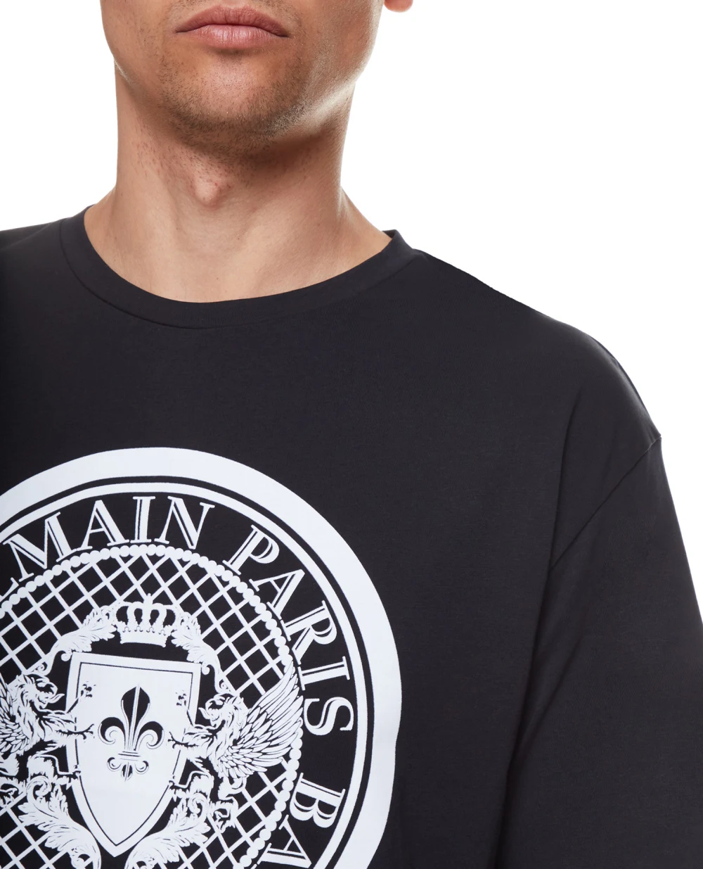 Футболка Balmain XH1EG000BB17, черный цвет • Купить в интернет-магазине Kameron