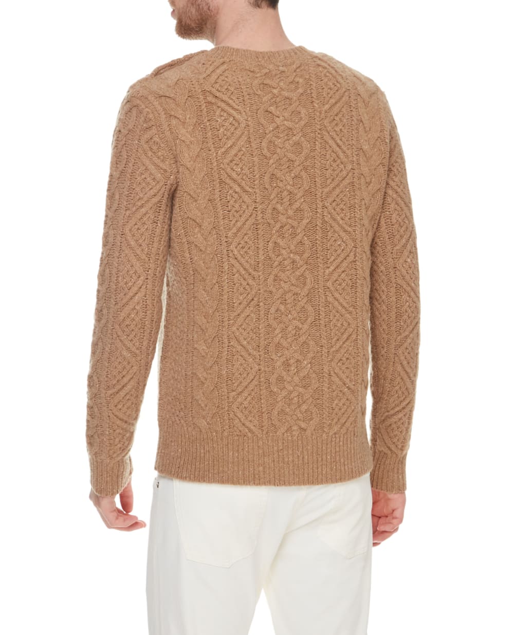 Шерстяной свитер Polo Ralph Lauren 710716702001, коричневый цвет • Купить в интернет-магазине Kameron