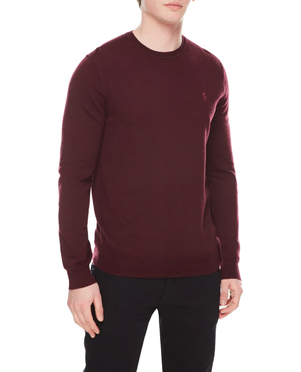 Шерстяной джемпер Polo Ralph Lauren 710876846005, бордовый цвет • Купить в интернет-магазине Kameron