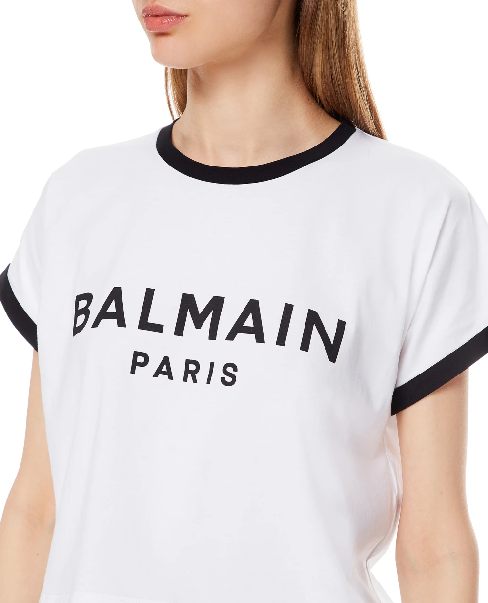 Футболка Balmain VF11357B001, белый цвет • Купить в интернет-магазине Kameron