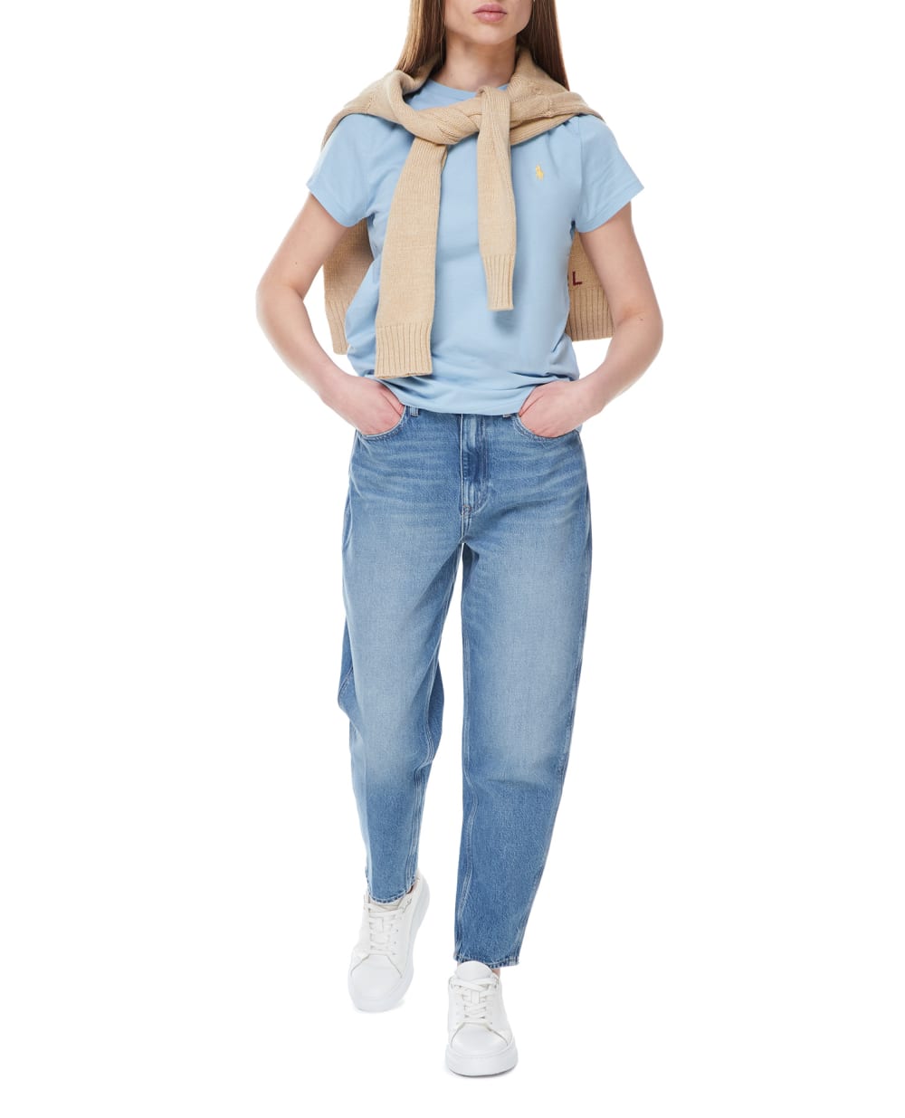 Футболка Polo Ralph Lauren 211898698003, голубой цвет • Купить в интернет-магазине Kameron