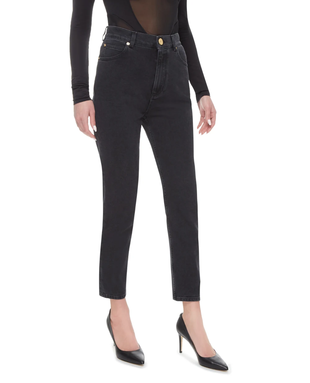 Джинсы Balmain AF1MG006DB67, черный цвет • Купить в интернет-магазине Kameron