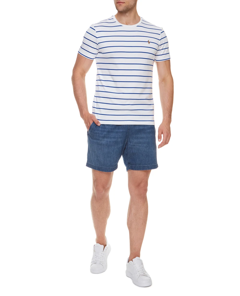Футболка Polo Ralph Lauren 710829201002, белый цвет • Купить в интернет-магазине Kameron
