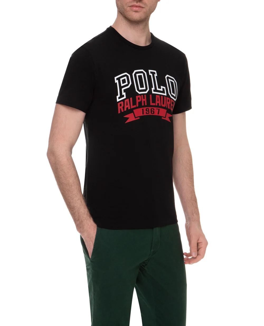 Футболка Polo Ralph Lauren 734689001, черный цвет • Купить в интернет-магазине Kameron