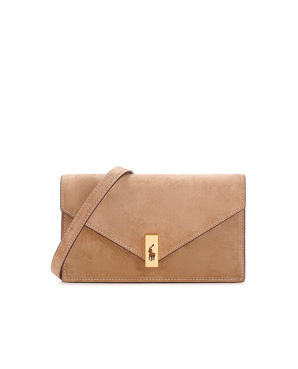 Кожаная сумка Polo ID Chain Wallet Polo Ralph Lauren 427928779001, бежевый цвет • Купить в интернет-магазине Kameron