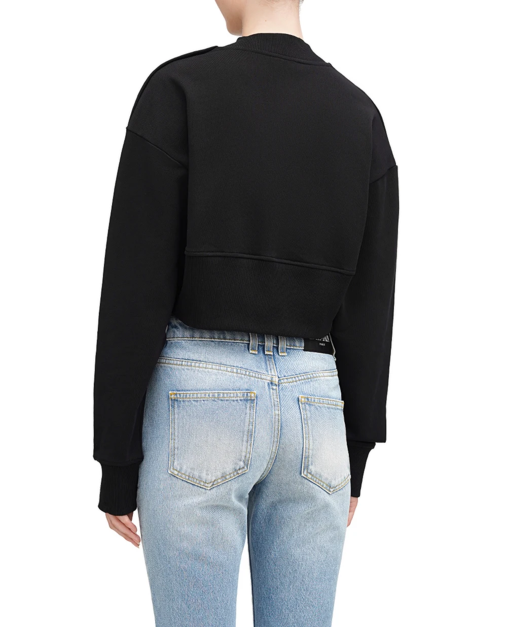 Свитшот Balmain DF1JO040BB02, черный цвет • Купить в интернет-магазине Kameron