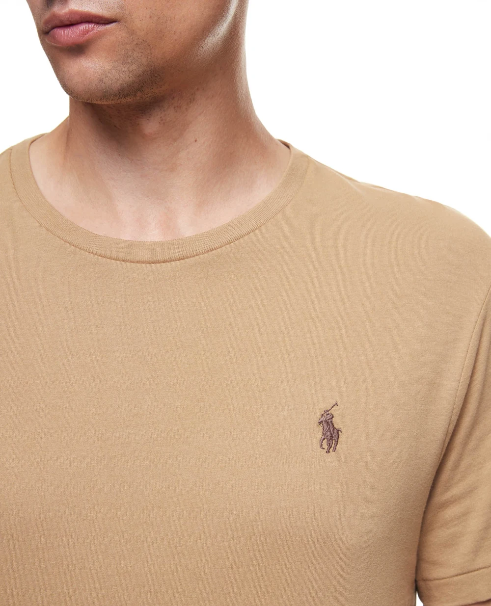 Футболка Polo Ralph Lauren 710671438229, бежевый цвет • Купить в интернет-магазине Kameron