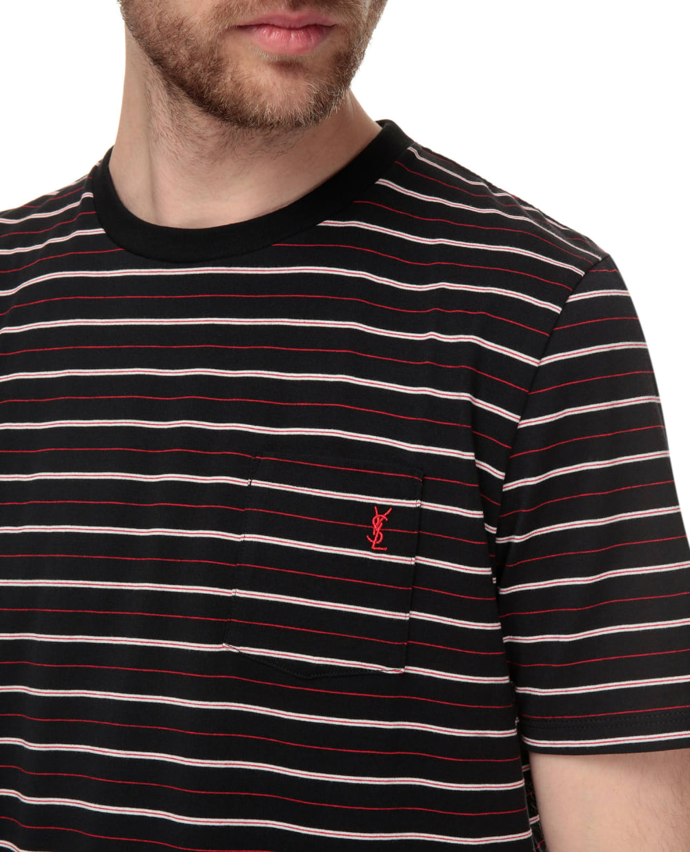 Футболка Saint Laurent 631097-YBUR2-, черный цвет • Купить в интернет-магазине Kameron