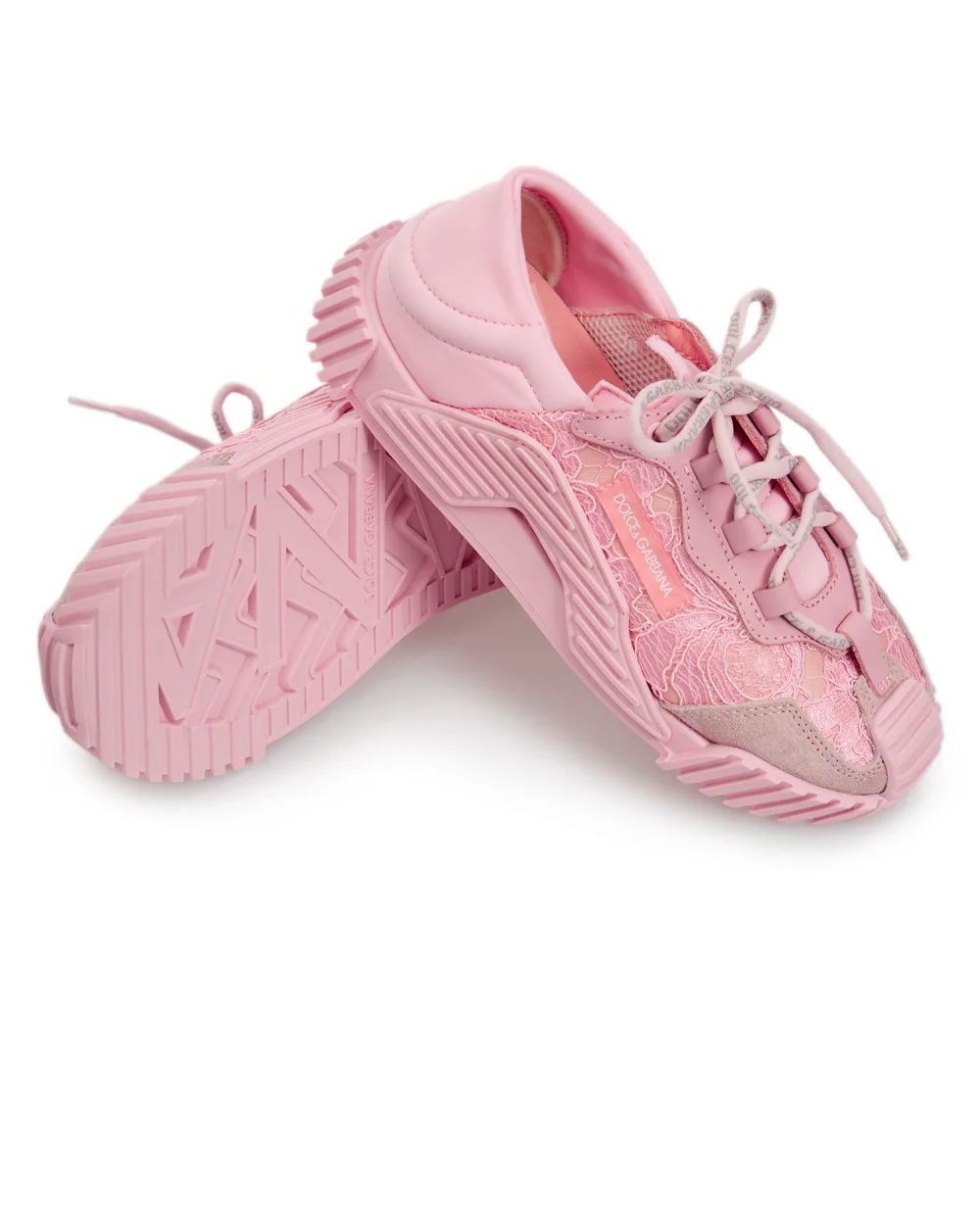 Детские кроссовки Dolce&Gabbana Kids D11008-AO237-M, розовый цвет • Купить в интернет-магазине Kameron