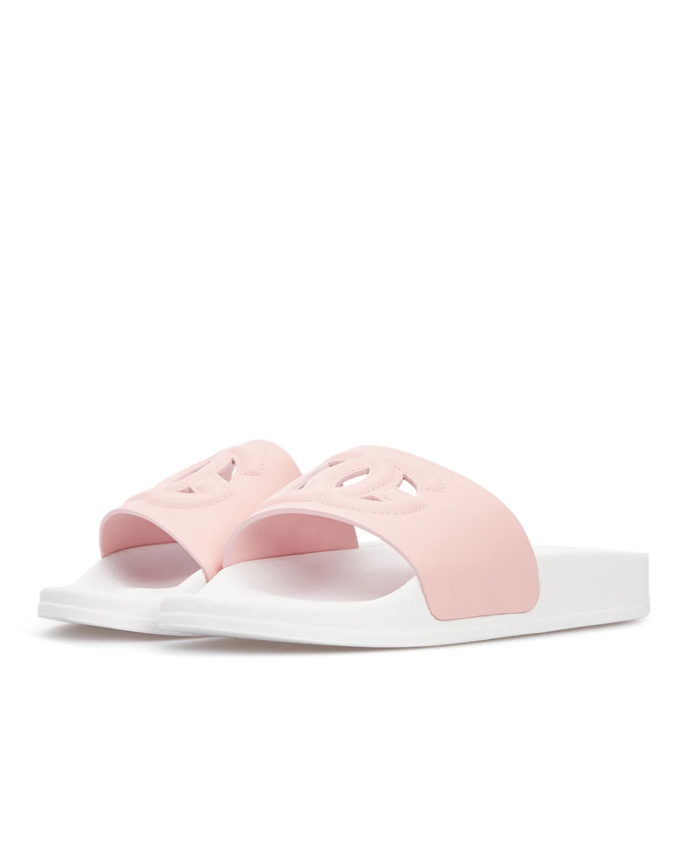 Кожаные слайдеры Dolce&Gabbana Kids D11031-A1735-M, розовый цвет • Купить в интернет-магазине Kameron